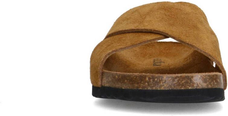 Sacha suède slippers cognac
