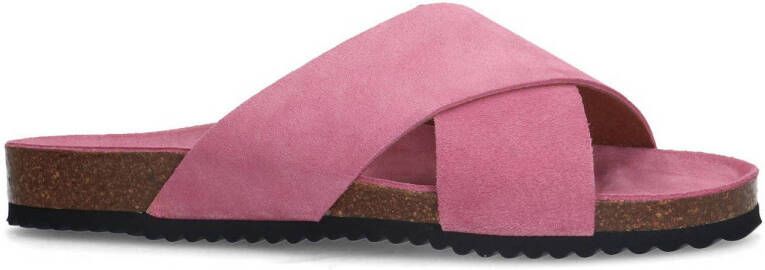 Sacha suède slippers roze