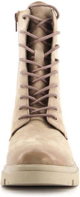 Scapino Harper leren veterboots taupe