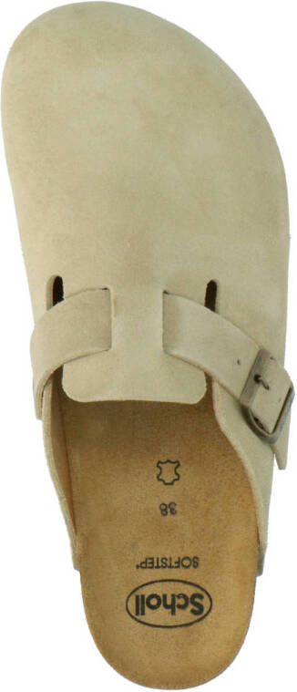 Scholl Fae suède clogs beige