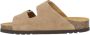 Scholl Slipper Women Noelle Chunky Suede Q Dark Beige - Thumbnail 12