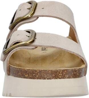 Scholl Lucie nubuck slippers beige