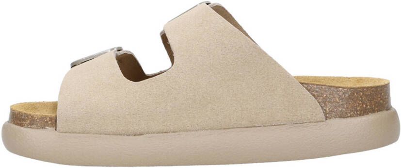 Scholl Noelle Chunky suède slippers beige