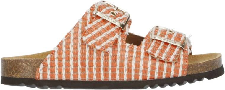 Scholl Noelle slippers oranje wit