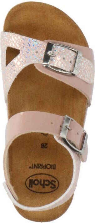 Scholl sandalen roze zilver