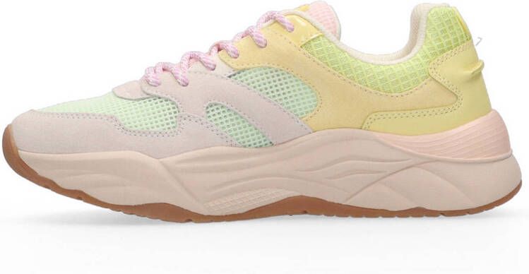 Scotch & Soda Celest chunky sneakers lichtroze multi