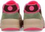 Scotch & Soda Celest chunky suède sneakers groen roze - Thumbnail 3