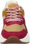 Scotch & Soda Celest leren chunky sneakers camel roze - Thumbnail 5