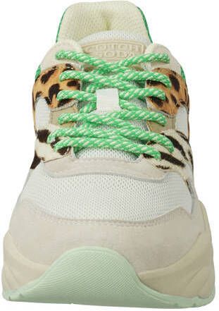 Scotch & Soda Celest suède sneakers groen beige