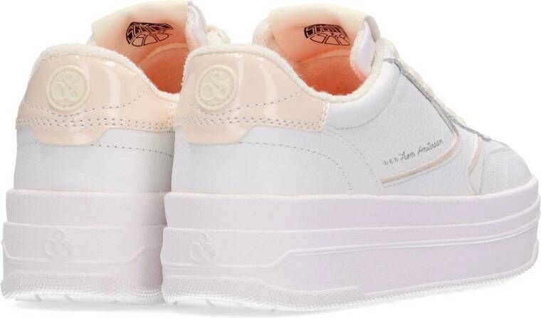 Scotch & Soda Minny leren sneakers wit