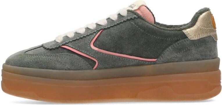 Scotch & Soda Minny suède sneakers groen