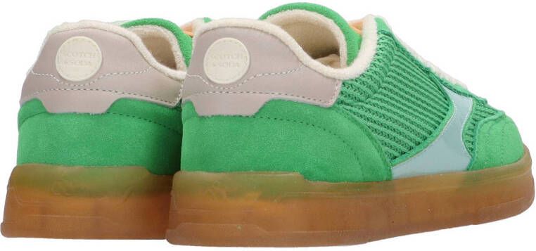 Scotch & Soda Nixie suède sneakers groen