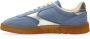 Scotch & Soda Blauwe Suède Lage Sneakers Nixie Blue Dames - Thumbnail 5