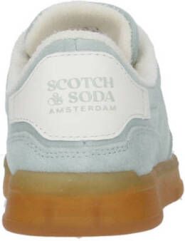 Scotch & Soda suède sneakers mintgroen