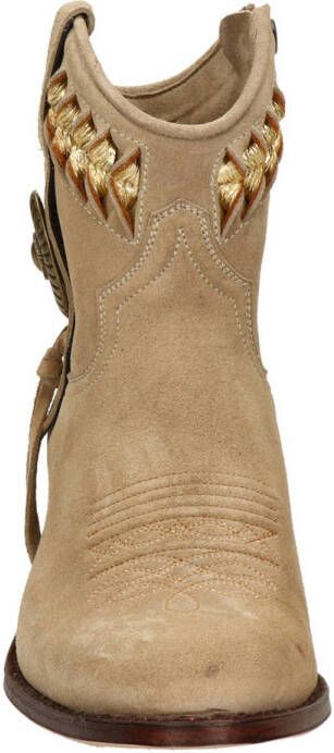 Sendra Debora Flex Insa suède cowboylaarzen beige