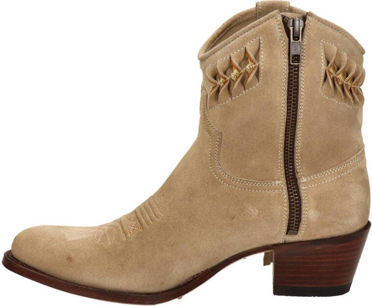 Sendra Debora Flex Insa suède cowboylaarzen beige