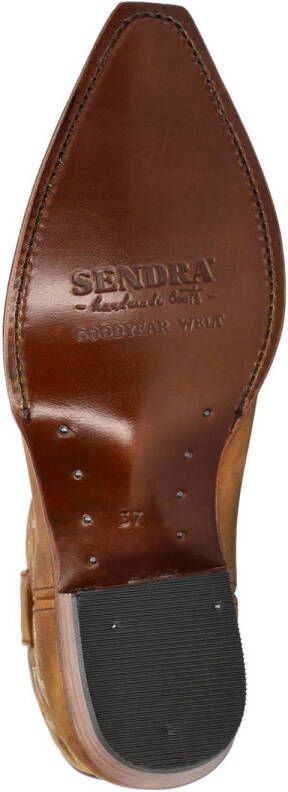 Sendra suède cowboylaarzen cognac