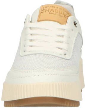 Shabbies Amsterdam CHAVI Lua leren sneakers wit