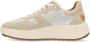 Shabbies Amsterdam Chavi Nio leren sneakers ecru zilver - Thumbnail 4