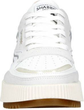 Shabbies Amsterdam ChaviI Ziggi leren sneakers wit