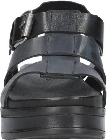 Shabbies Amsterdam Maro Bold leren sandalen zwart
