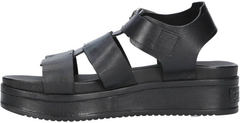Shabbies Amsterdam Maro Bold leren sandalen zwart