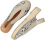 Shabbies Amsterdam Palma Ki Sling leren espadrilles met slangenprint beige zwart - Thumbnail 4