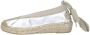 Shabbies Amsterdam Palma Kimono leren espadrilles zilver - Thumbnail 4