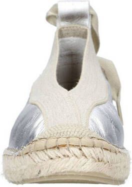 Shabbies Amsterdam PALMA Kimono leren espadrilles zilver