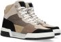 Shabbies Amsterdam Revin leren sneakers taupe bruin - Thumbnail 4