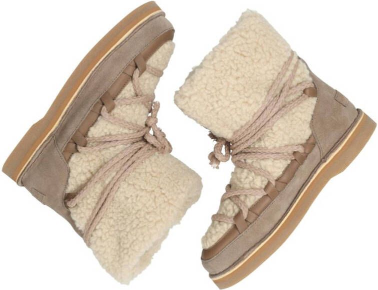 Shabbies Amsterdam suede snowboots taupe