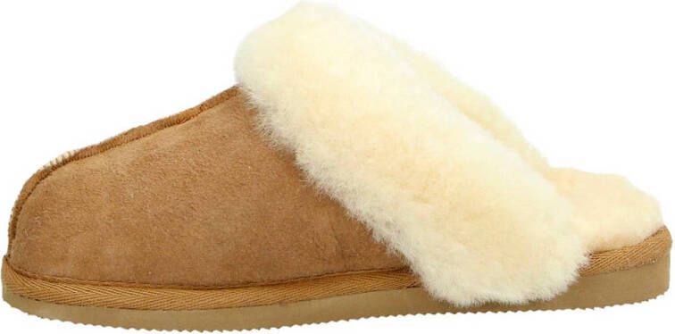 Shepherd suède pantoffels camel