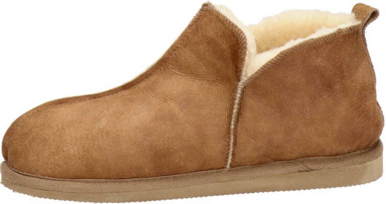 Shepherd suède pantoffels cognac