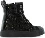 Shoesme fluwelen sneakers met glitters zwart - Thumbnail 3