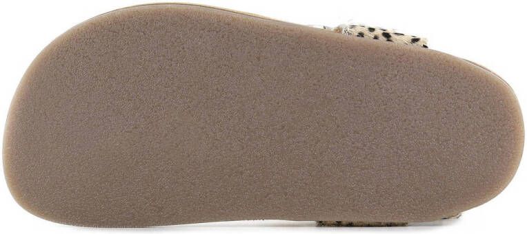 Shoesme IC22S003-B leren sandalen ecru zwart