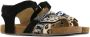 Shoesme IC22S008-A leren sandalen met dierenprint zwart - Thumbnail 4