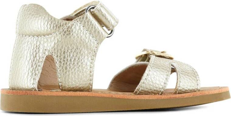 Shoesme leren sandalen goud metallic