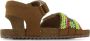 Shoesme leren sandalen met kraaltjes bruin Meisjes Leer All over print 28 - Thumbnail 4