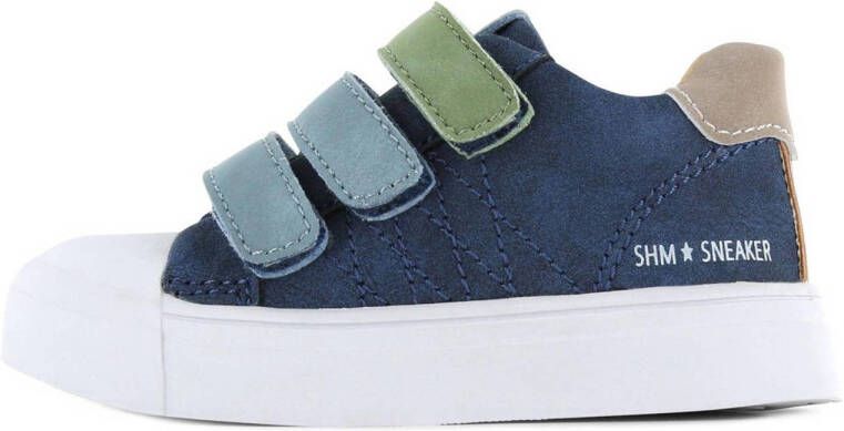 Shoesme leren sneakers donkerblauw