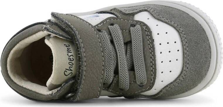 Shoesme leren sneakers grijs wit