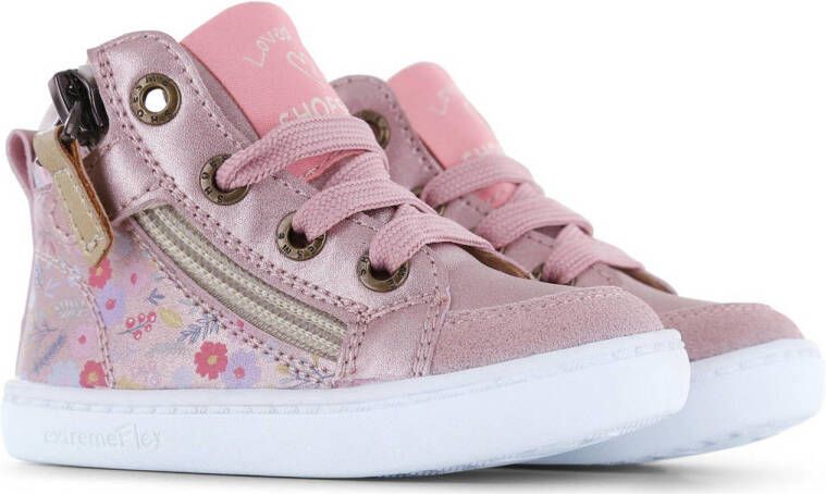 Shoesme leren sneakers roze