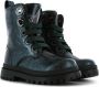 Shoesme leren veterboots donkergroen Meisjes Leer Effen 23 - Thumbnail 4
