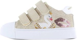 Shoesme Klittenbandschoenen Meisjes Beige Dots Leer