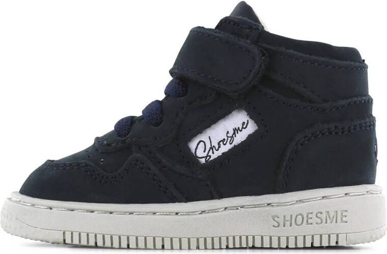 Shoesme Baby Babysneakers Jongens Dark Blue Leer
