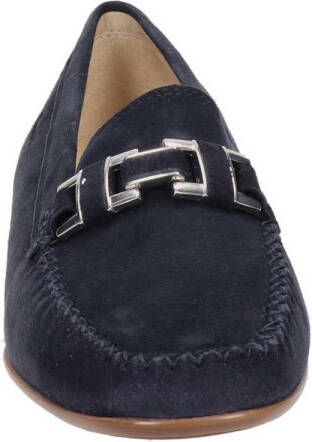 Sioux Cambria suède loafers donkerblauw