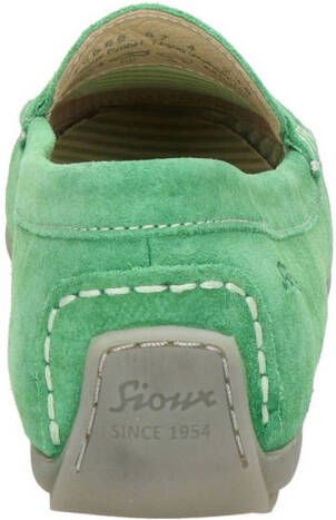 Sioux Carmona Velour suède mocassins groen