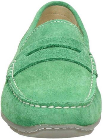 Sioux Carmona Velour suède mocassins groen