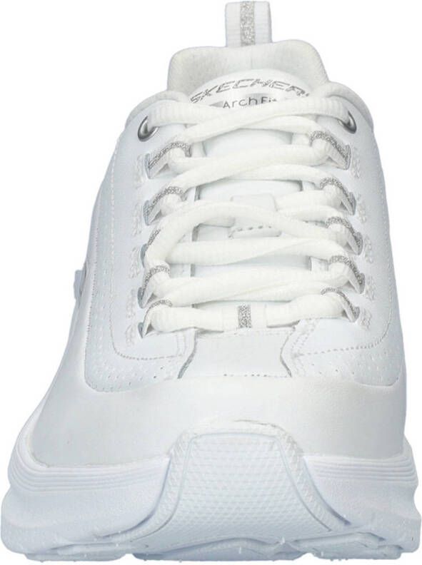 Skechers Arch Fit 2.0 Star Bound leren sneakers wit