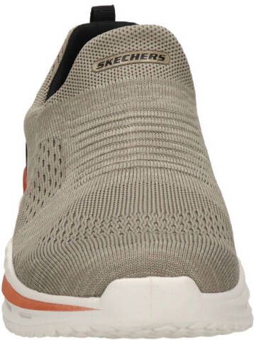 Skechers Arch Fit instappers beige zwart