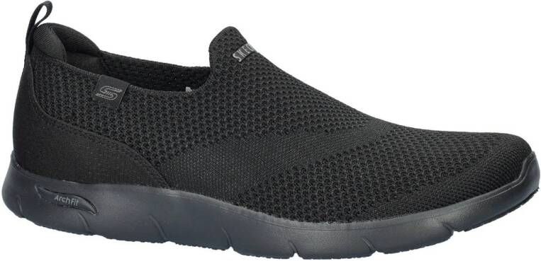 Skechers Arch Fit Refine slip-on sneakers zwart